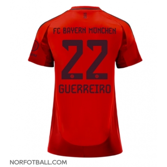 Billige Fotballdrakt Bayern Munich Raphael Guerreiro #22 Replika Hjemmedrakt Dame 2024-25 Kortermet